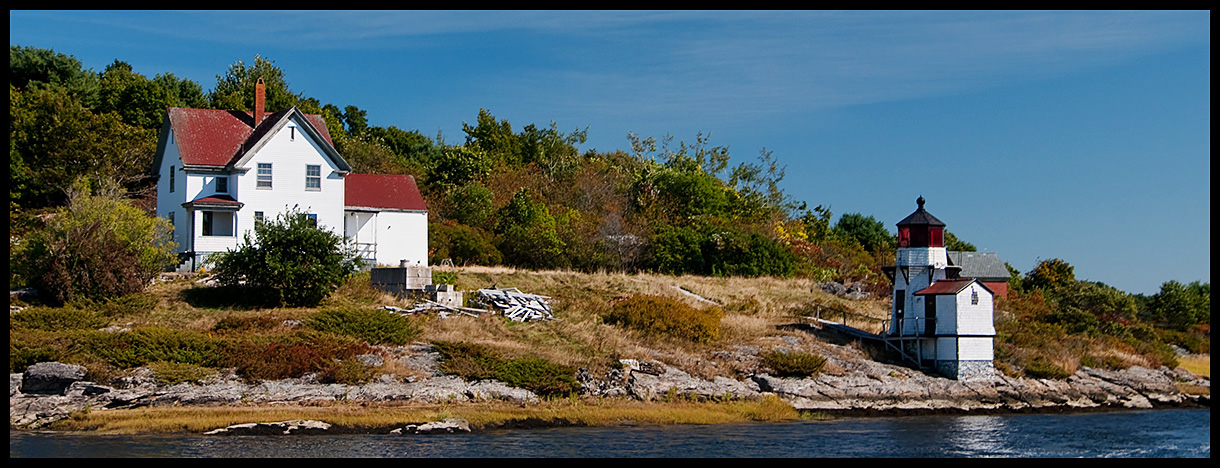 Squirrel Point Lighthouse along the Kennebec River 
