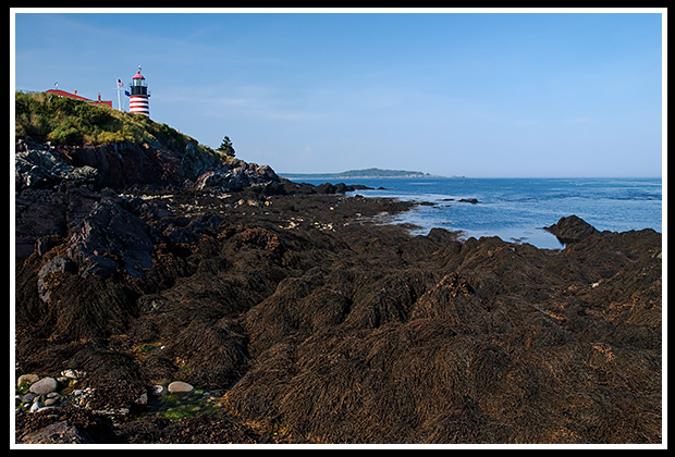 relaxing at West Quoddy Head light