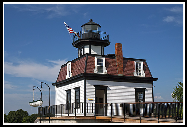 Colchester Reef Lighthouse on the museum grounds