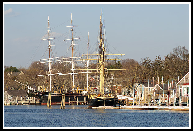 Mystic Seaport view across the river.