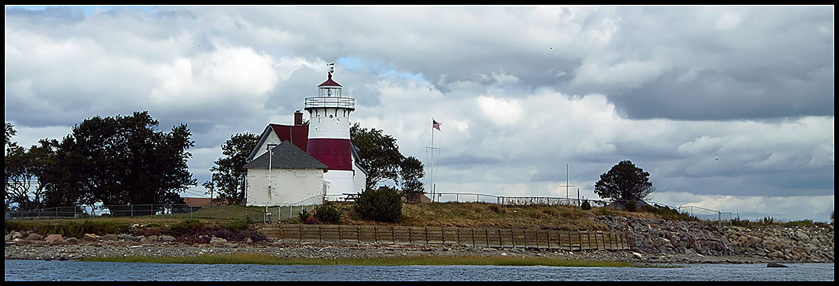 water view of Stratford Point light