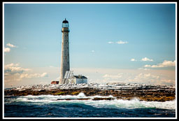 Boon Island Lighthouse on a sunny day
