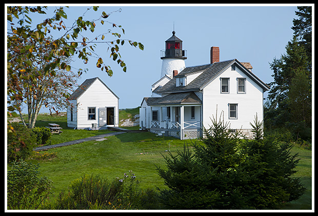Burnt Island lighthouse in Boothbay Harbor