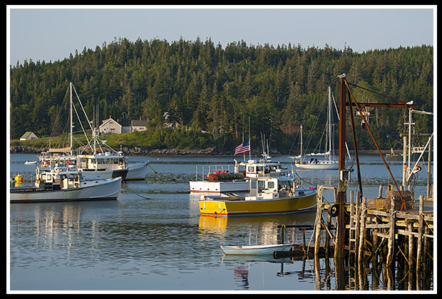 Cutler Harbor in Maine