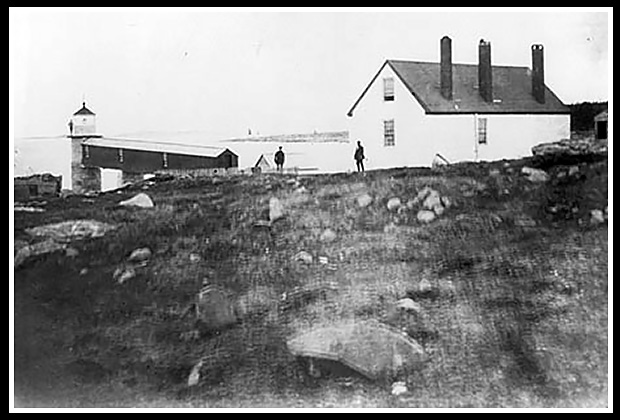 vintage image of Marshall Point lighthouse