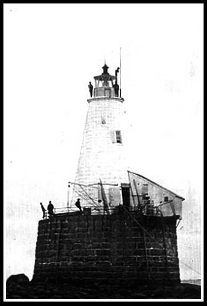 early whaleback lighthouse 1847 construction