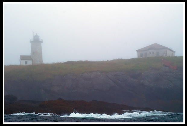 Libby Island light in the fog