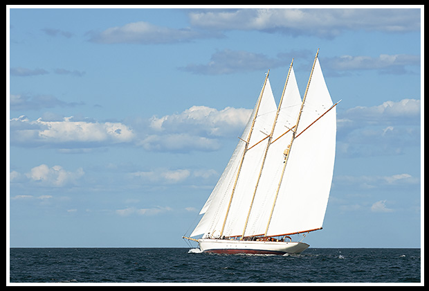 Windjammer sailing