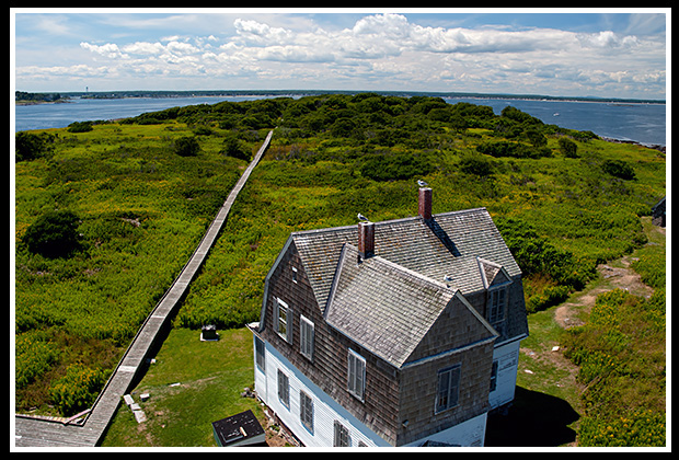 view from wood island light tower