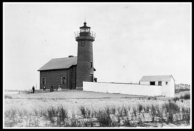 early photo Brandt Point light