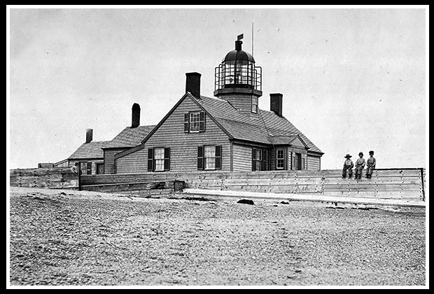 vintage image long point lighthouse