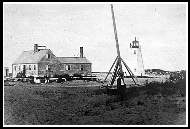plum sland (wooden tower newburyport Harbor) light construction 1793