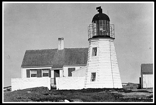 early Ten Pound Island light 1821 construction