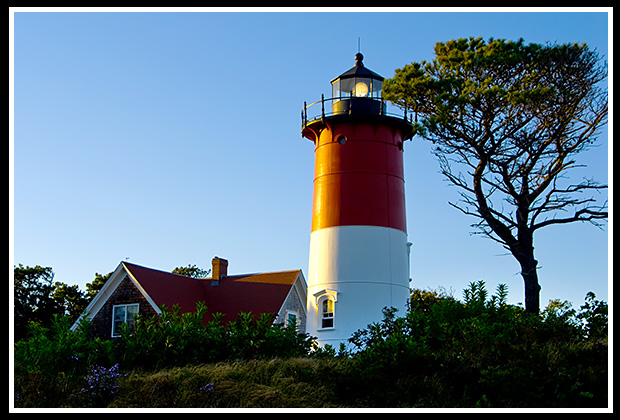 Nauset lighthouse at dusk
