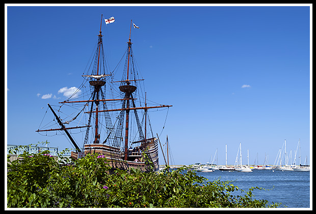 replica of the Mayflower ship