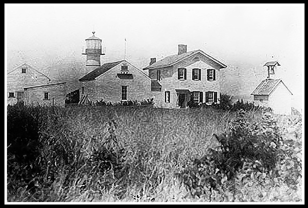 early juniter island light with buildings