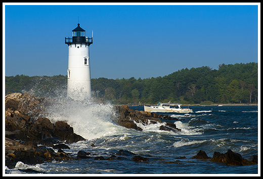 Portsmouth Harbor lighthouse in New Hampshire